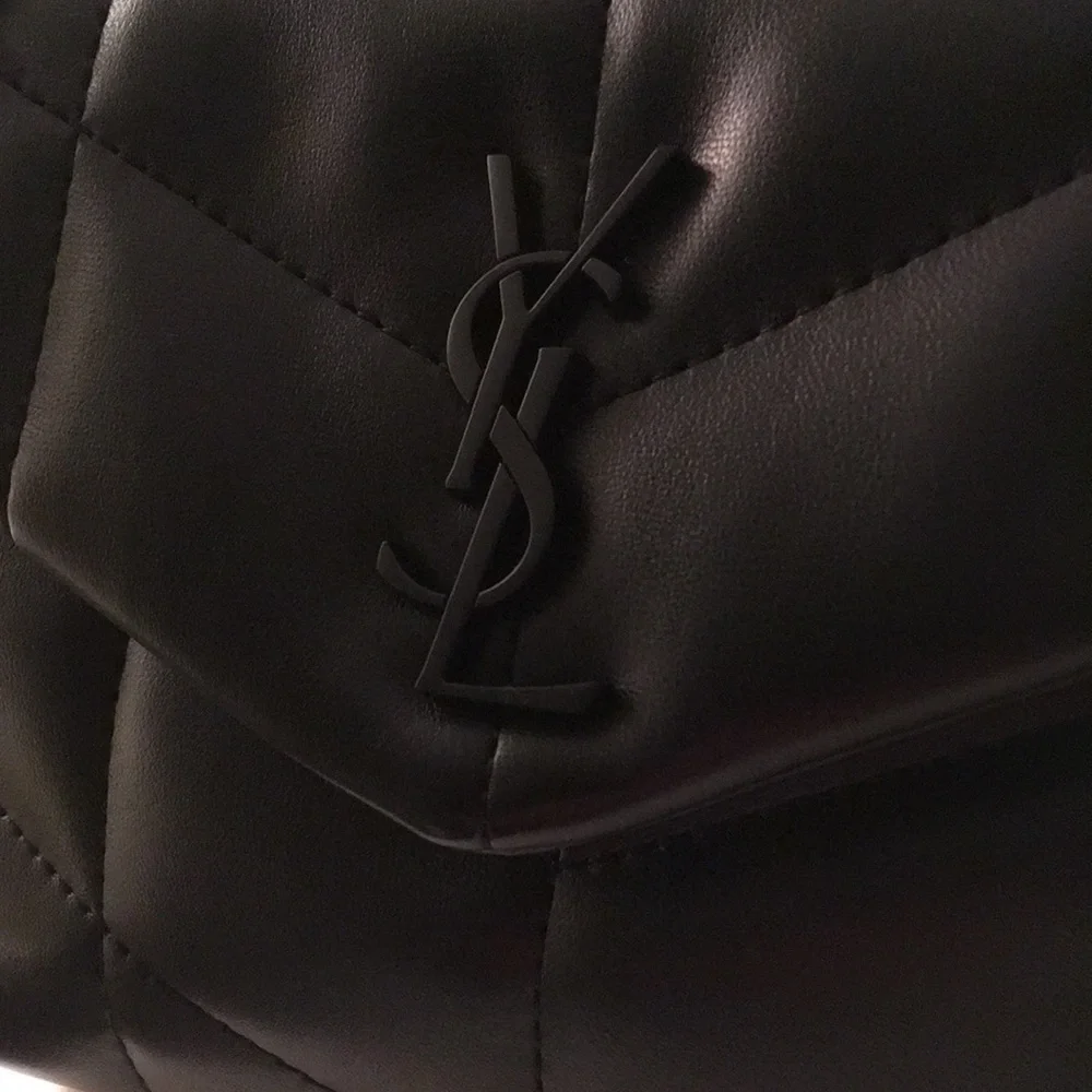 Black Quilted Leather Crossbody Bag - Picture 2 of 6